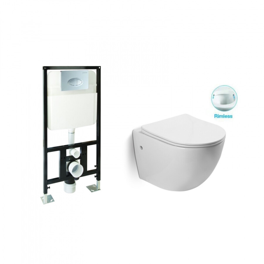 SantiLine SL-5018 унитаз подвесной + инсталяция SL-01