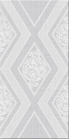 Azori Illusio 31х63см декор настенный серый глянцевый