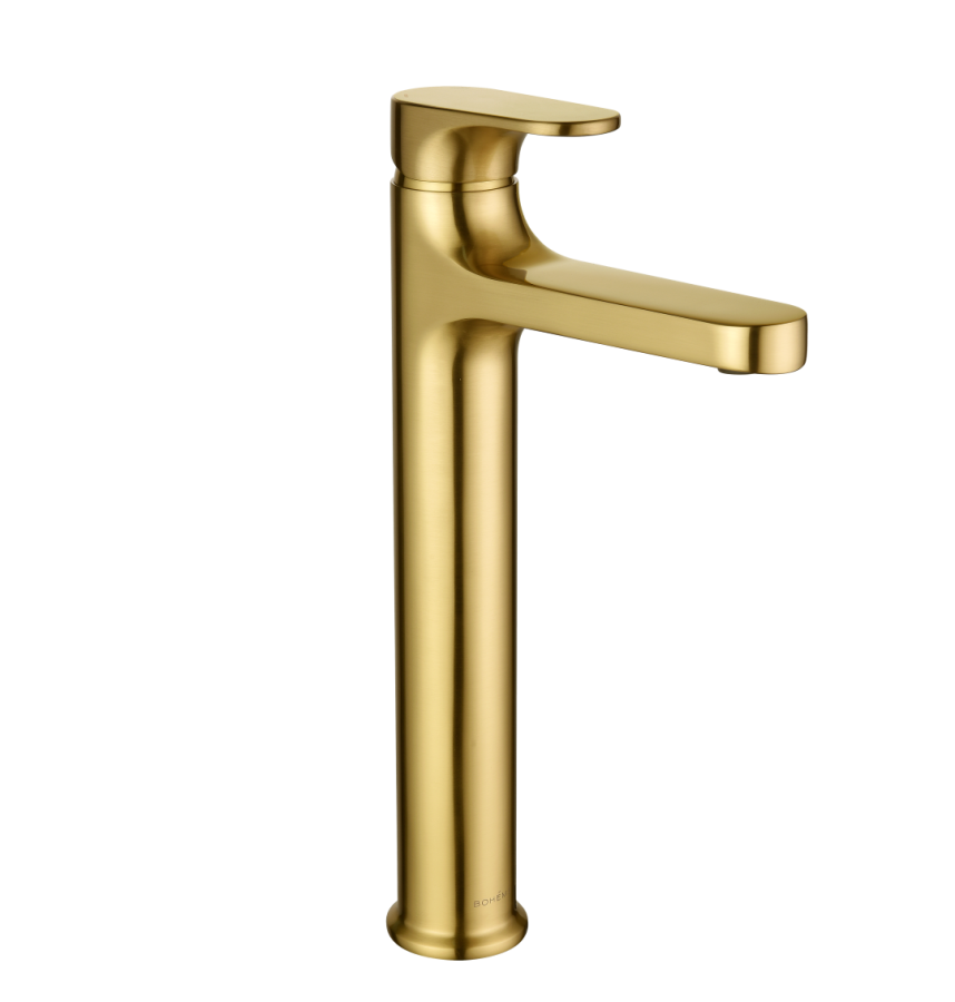 Смеситель для раковины высокий Boheme Spectre Matt Gold 452-MG