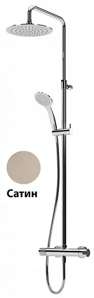 Cezares Leaf душевая стойка со смесителем сатин LEAF-CDA-25-ST