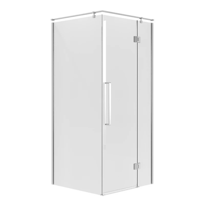 Душевое ограждение Niagara Nova NG-6631-34 (90х90х195) квадрат,хром,дверь распашная,стекло прозрачное,1 место