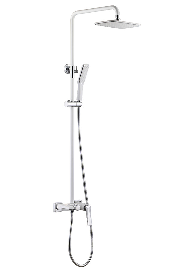 Душевая система Boheme Venturo Белый / Хром с изливом 378-W