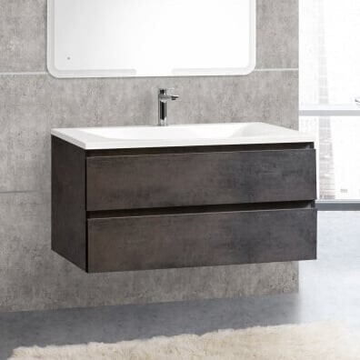 Cezares Molveno 100 см ossido тумба с раковиной подвесная MOLVENO-100-2C-SO-OSS