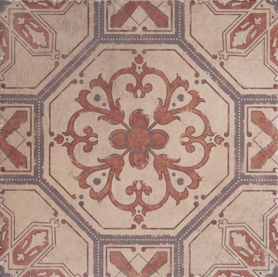 Grasaro Old Stone G-183s d01 панно декор напольный 40х40 см коричневый структурный