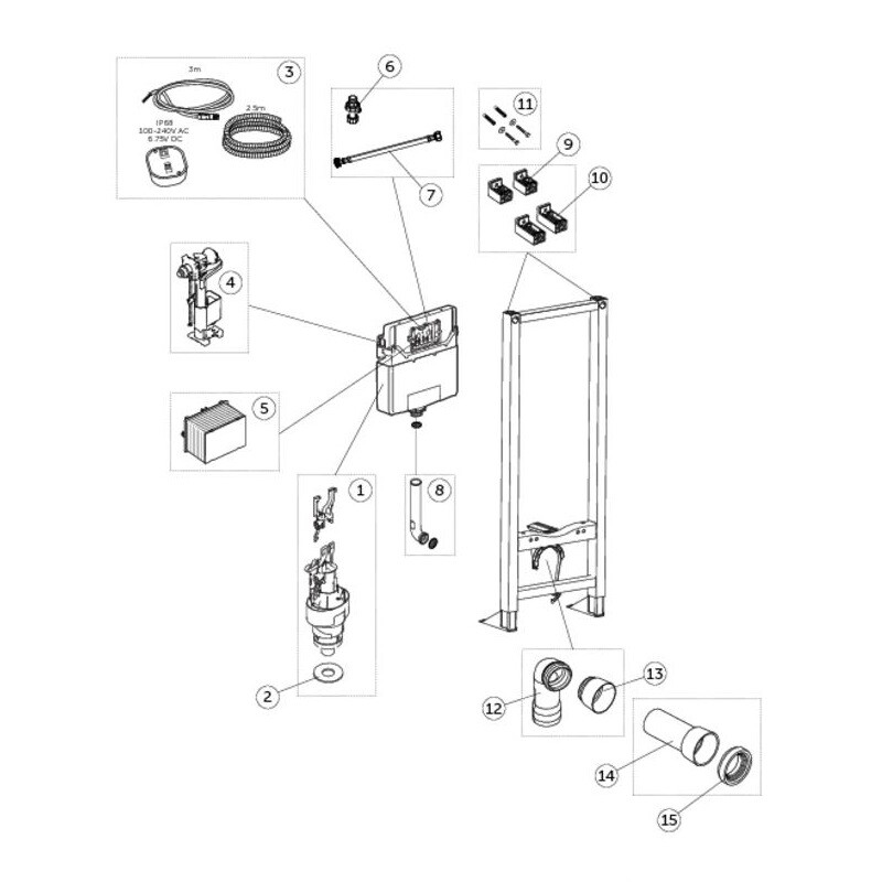 Ideal Standard Prosys Frame 120 M R020467 инсталляция для унитаза