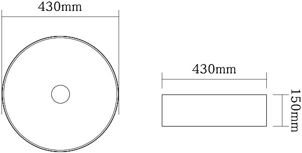SantiLine SL-7012 раковина декоративная накладная 43 см