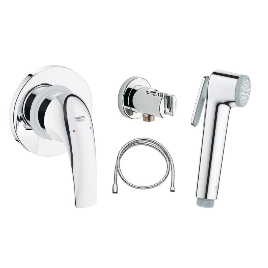 Набор для гигиенического душа, GROHE BauCurve, хром 129185