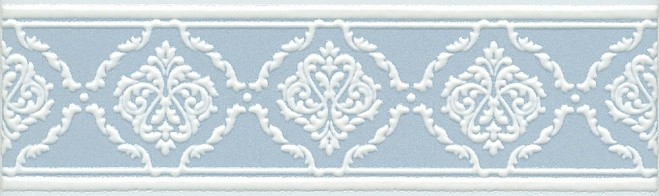Kerama Marazzi Петергоф STG/B562/6305 25х8 см бордюр настенный голубой матовый