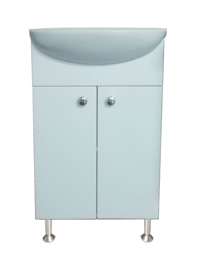 Loranto Моника 50 тумба CS00046817 с раковиной Эрика 50 напольная, белая