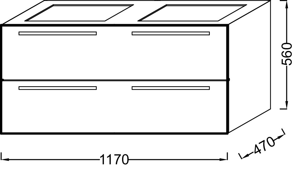 Jacob Delafon Struktura EB1279-N18 120 см тумба под раковину подвесная