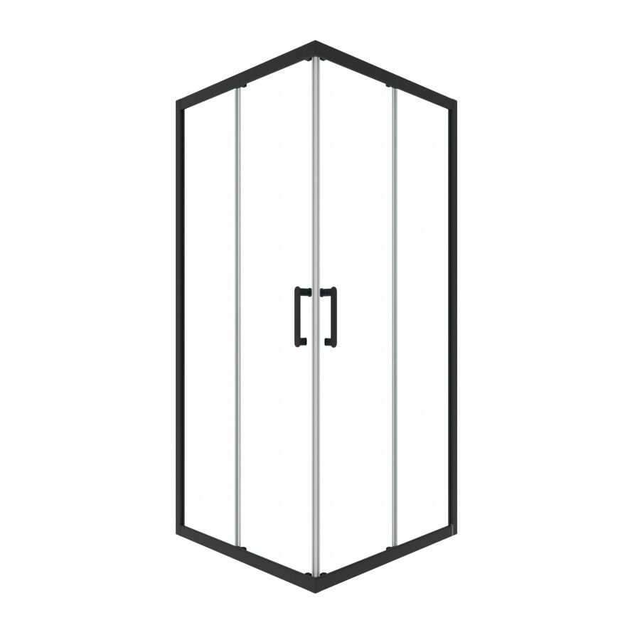 Triton-Pro Душевая ширма Fix 90×90 черная