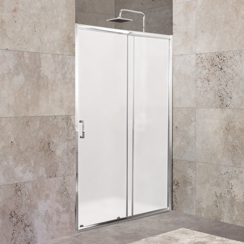 BelBagno Unique душевая дверь 110/125х190 см, матовая, хром UNIQUE-BF-1-110/125-M-Cr