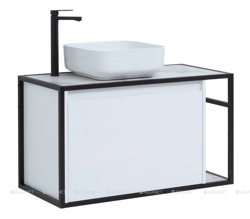 Aquanet Nova Lite Loft 90 L тумба под раковину подвесная белый 00261652