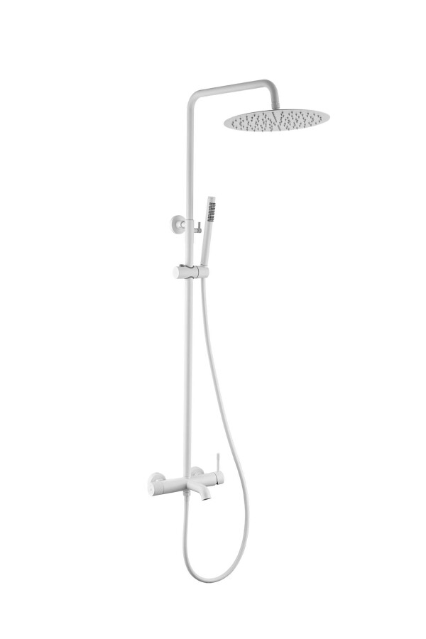 Душевая система Boheme Uno Белый матовый с изливом 468-MW