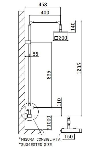 Paffoni Level Plus ZCOL607CR душевая система