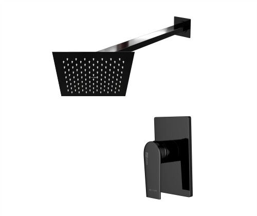 WasserKRAFT A66181 душевая система скрытый монтаж черный