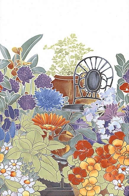 Kerama Marazzi Утренний пейзаж 20х30 см декор настенный кресло