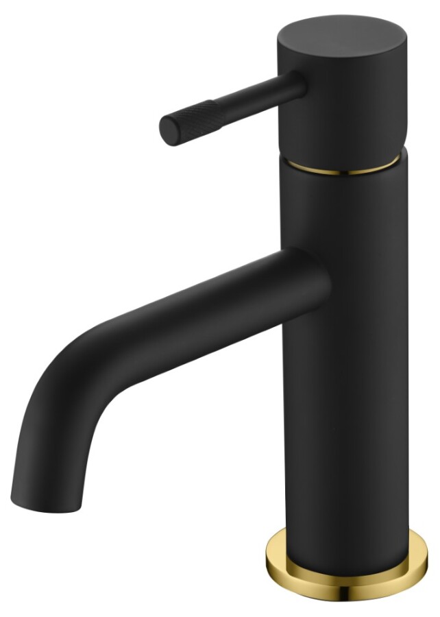 Смеситель для умывальника Boheme Uno Черный / Золото 461-BG