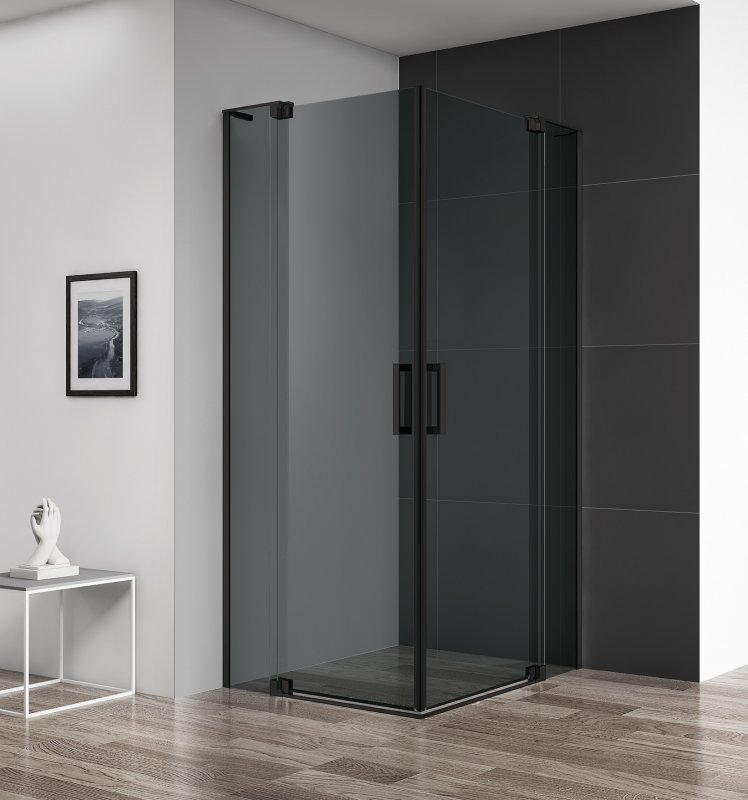 Cezares Slider душевой уголок 90/100х90/100 см SLIDER-A-2-90/100-GRIGIO-NERO