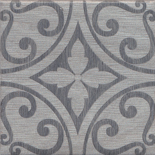 Kerama Marazzi Нола 10х10 см вставка напольная серая 3