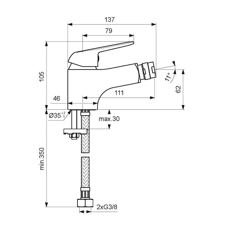 Vidima Fine BA386AA смеситель для биде