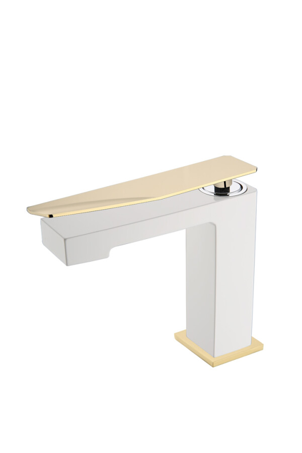 Смеситель для раковины Boheme Q White-Gold 141-WG.2