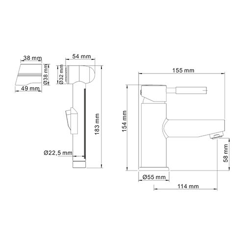 WasserKRAFT Main 4108 смеситель для раковины 35 мм