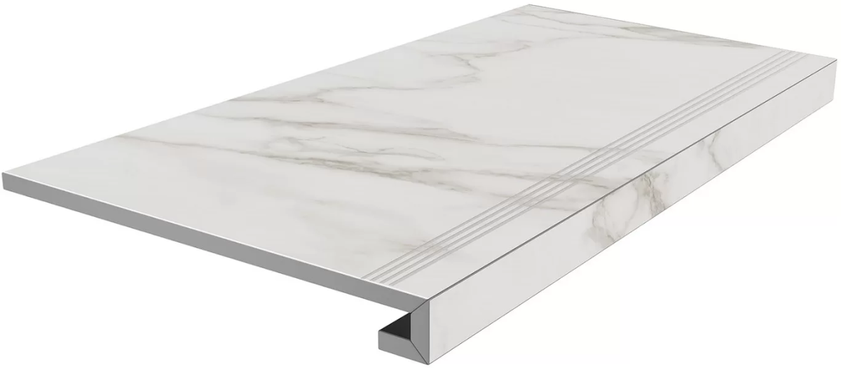 Kerama Marazzi Монте Тиберио ступень матовая 33х80 см серый светлый SG850190RGCF