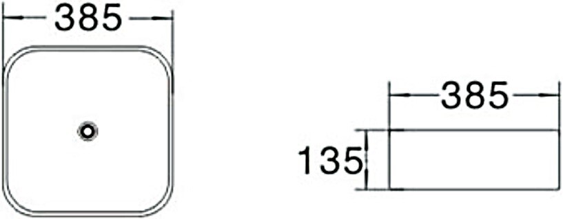 SantiLine SL-1052 раковина накладная 38 см