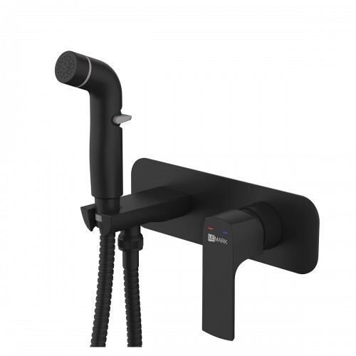 Lemark Ursus LM7220BL смеситель с гигиеническим душем черный