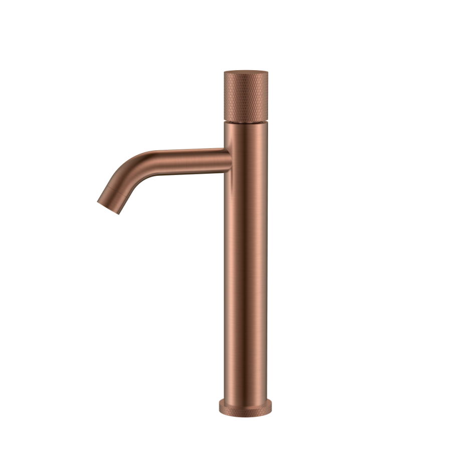 Смеситель для раковины высокий Boheme Stick ручка Touch Copper Brushed 122-CB.2