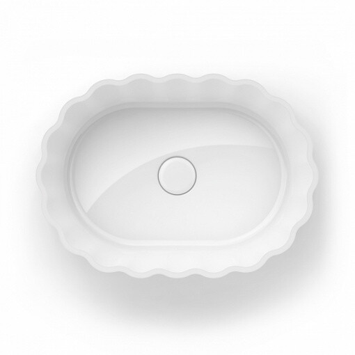 Kerama Marazzi Artbasin Conchiglia CC.wb.50WHT раковина накладная 50 см белый