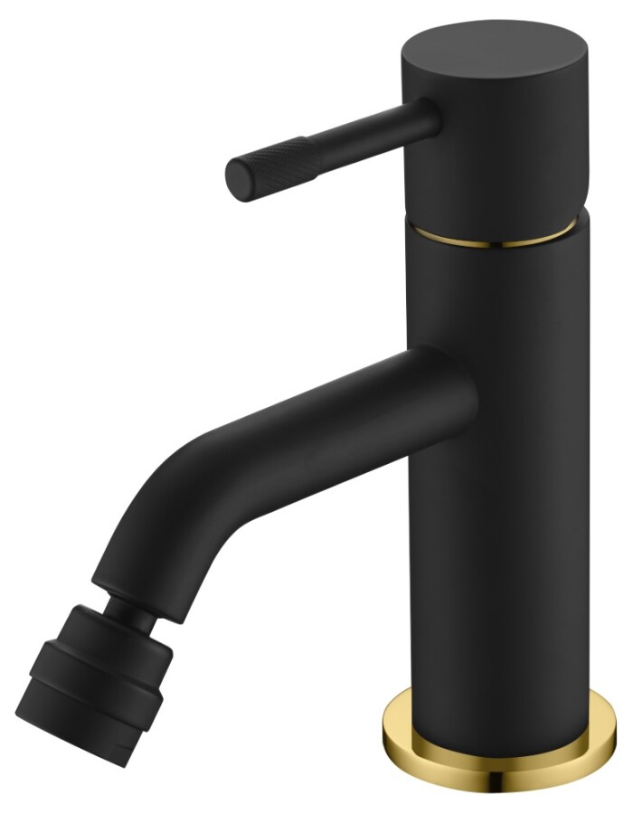 Смеситель для биде Boheme Uno Черный / Золото 466-BG