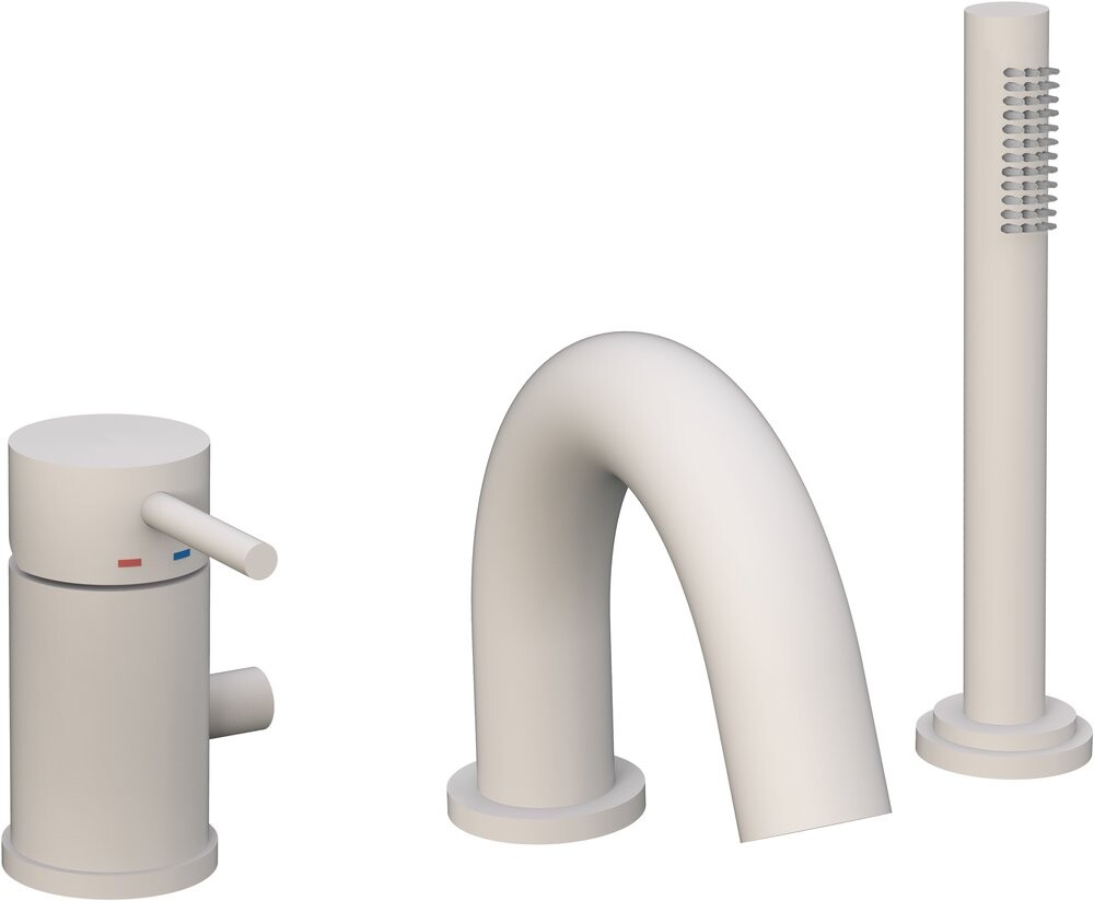 Paffoni Light LIG047BO смеситель на борт ванны белый