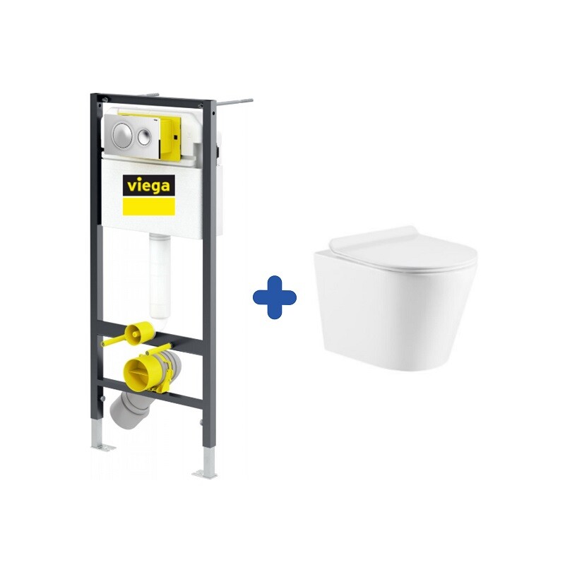 Viega Prevista инсталляция 8524.13 + подвесной унитаз AZ-0053