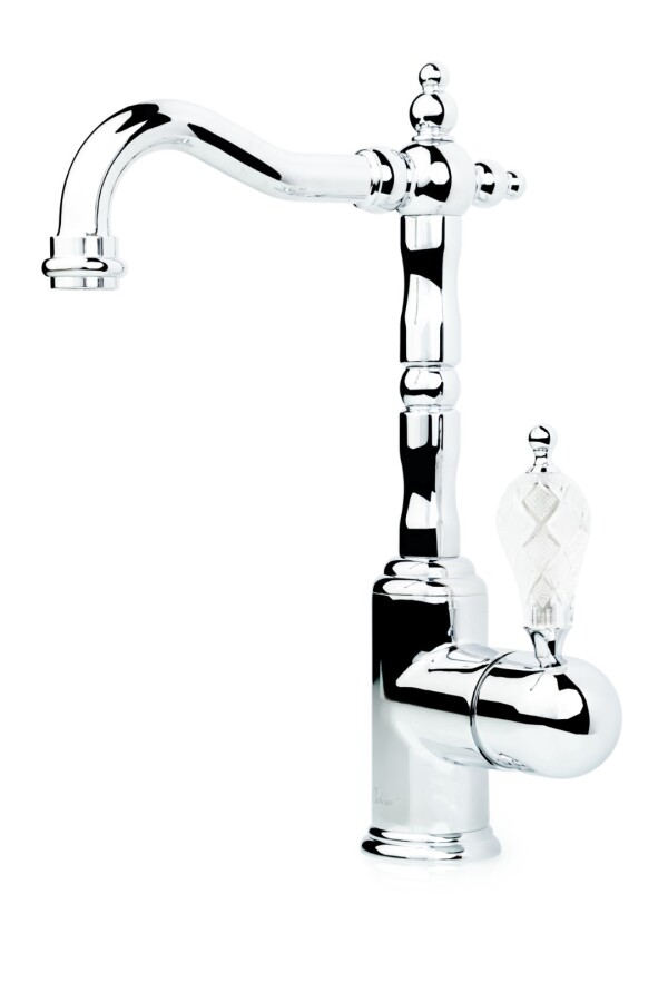 Смеситель для раковины высокий Boheme Crystal Хром 262-CRST