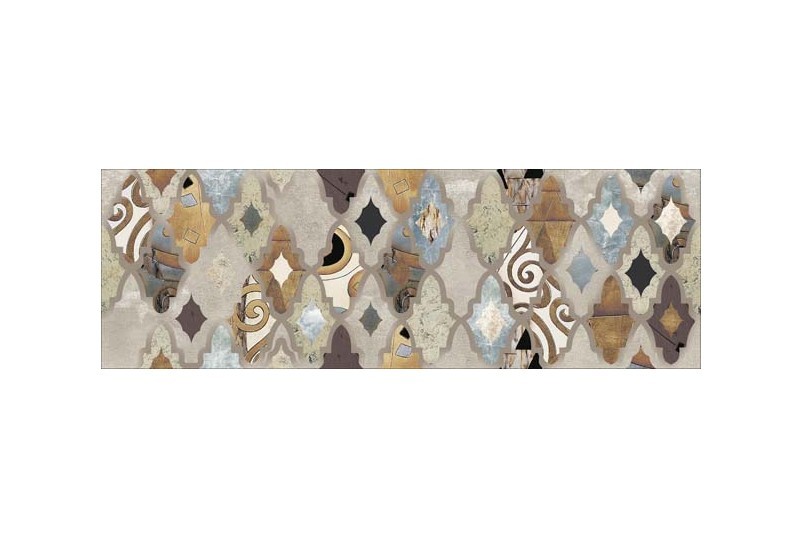 Уралкерамика Грейс 20х60 см декор настенный цветной