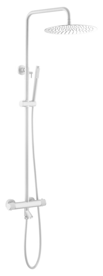 Душевая стойка Boheme Uno с термостатом Белый матовый 468-T-MW