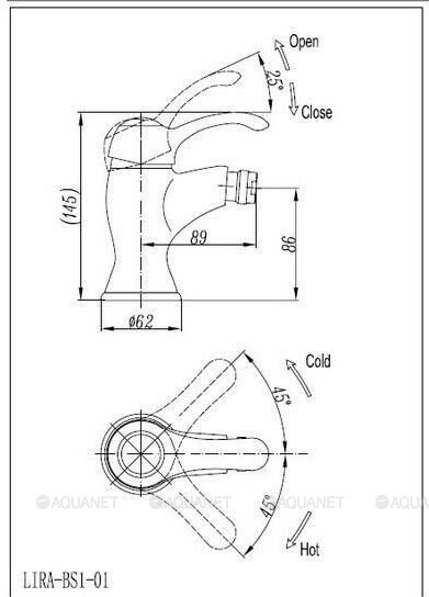 Cezares Lira C-BS1-BLC смеситель для биде белый