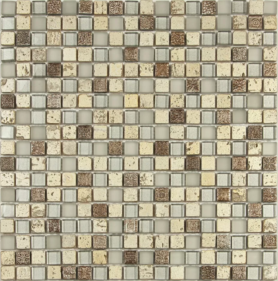 NS Mosaic Exclusive мозаика стекло, керамика 30,5х30,5 см S-821