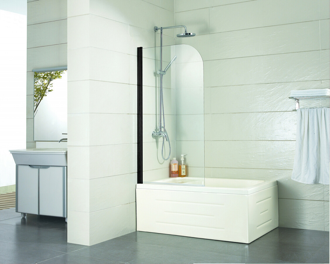 Azario Merrit NF6211 BLACK 70x150 шторка на ванну