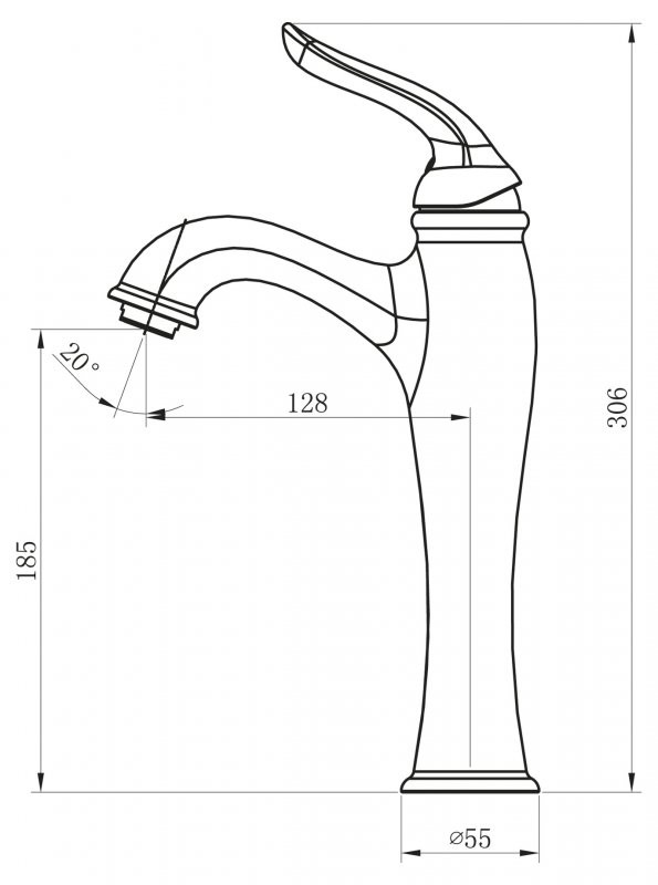 BelBagno Tiffani TIF-LMC-CRM смеситель для раковины