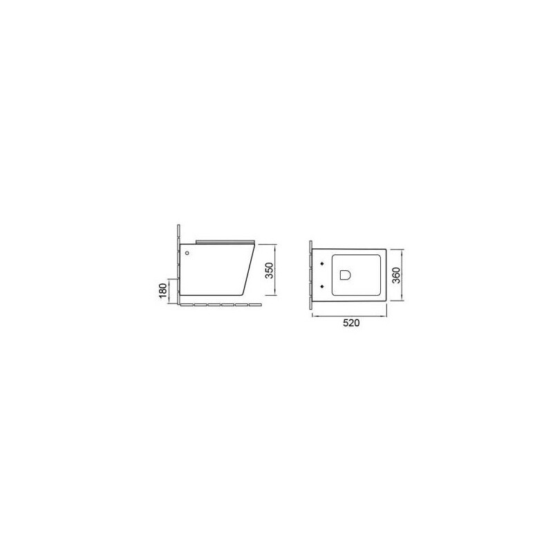 SantiLine SL-5004MB унитаз подвесной