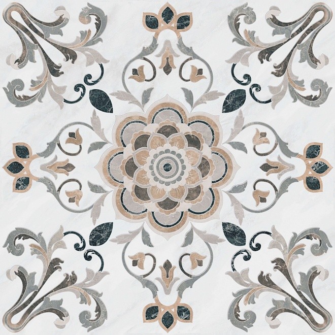 Kerama Marazzi Парнас декорированный лаппатированный SG843102R керамогранит 80x80 см