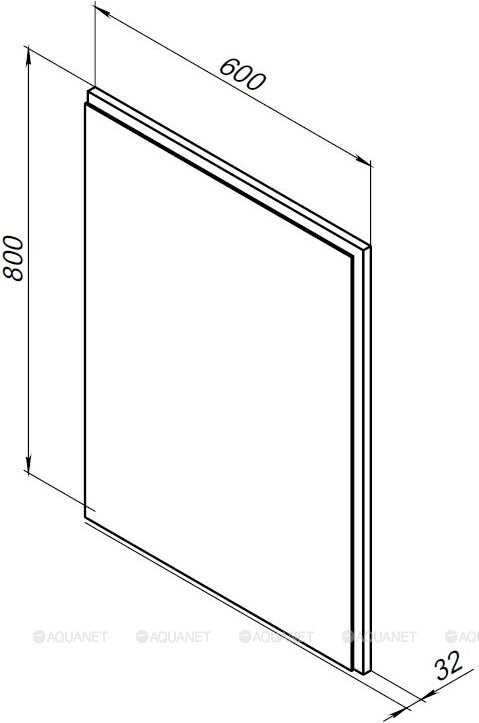Зеркальное полотно Aquanet Nova Lite 60*80 дуб рустикальный 00249510
