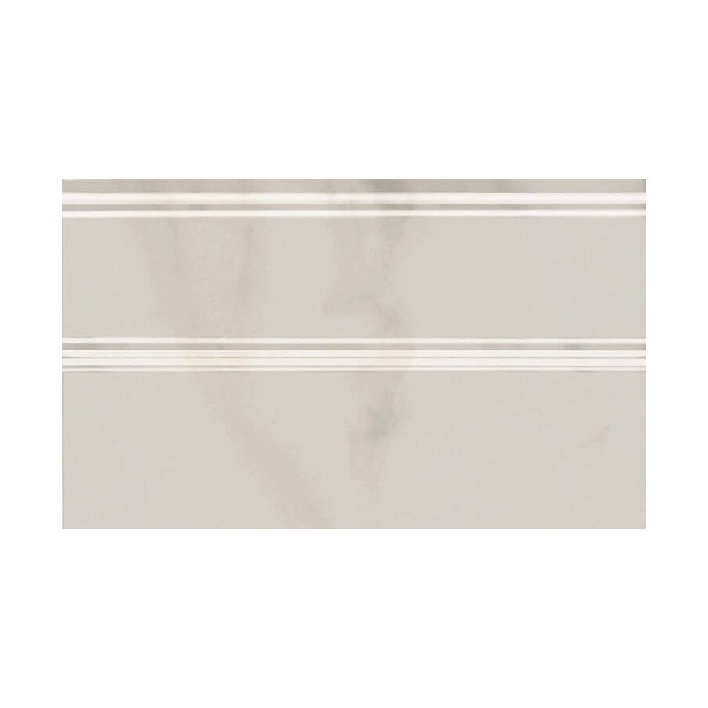 Kerama Marazzi Гран Пале FMB009 белый плинтус 25x15 см