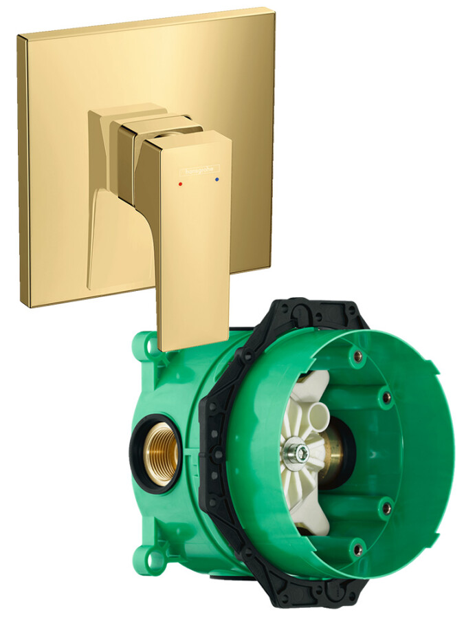 Hansgrohe 32565990S Set HG Metropol смеситель для душа (32565990+01800180) полированное золото