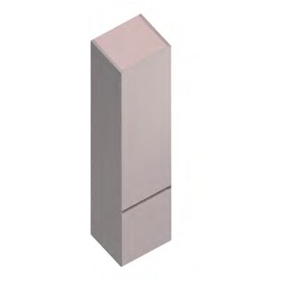 Kerama Marazzi Cubo 165 CU.165lhMAL шкаф-пенал подвесной, левый, мальва