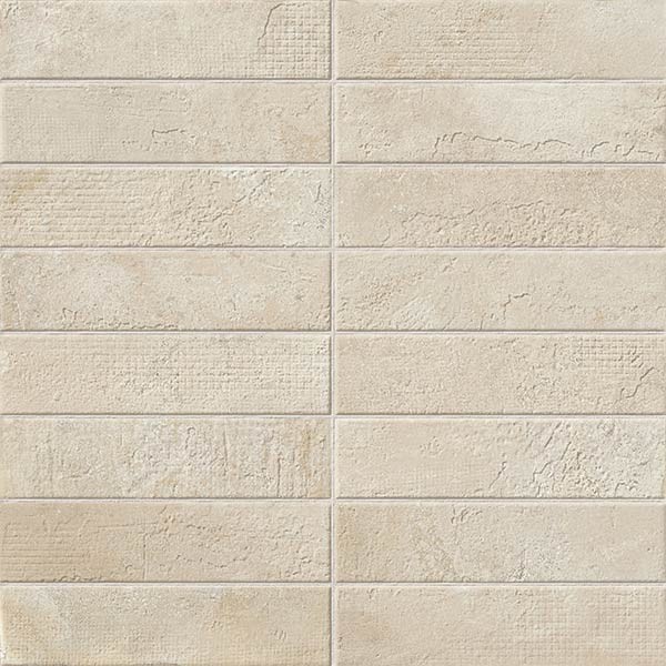 Coliseum Gres Garda Inserto Brick Bianco 45x45 см вставка напольная белая