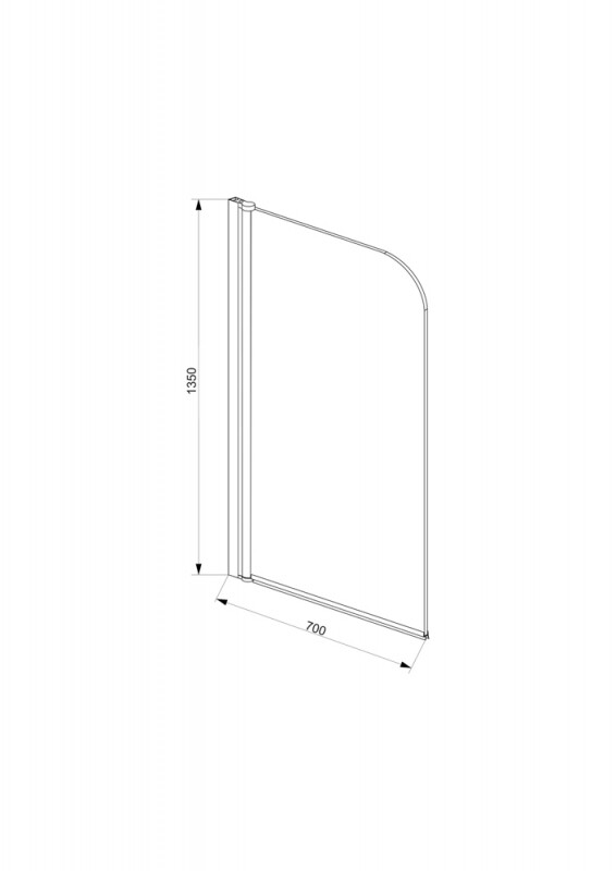 Bravat ALFA BG070.5110A-1 70*150 шторка на ванну